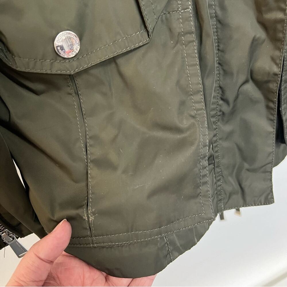 Bcbgeneration Olive Green Cargo Jacket Utility Ra… - image 5